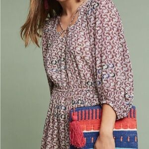 Anthropologie Holding Horses floral jumpsuit Ann Marie